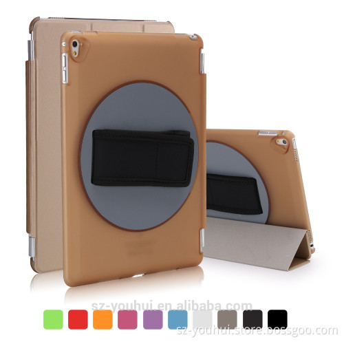 High quality wholesale belt leather retating case for iPad pro 9.7